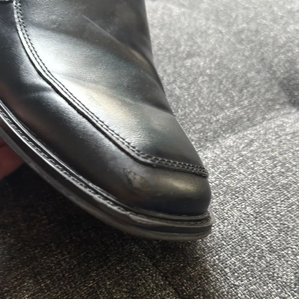 George Men's Size 8 Black Loafers Slip-On Formal